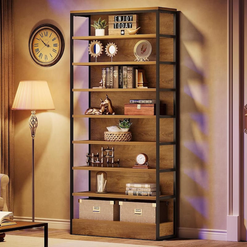 70.9 Inch Tall Bookcase with Storage for Living Room/Home Office - 31.5" W * 11.81" D * 70.8" H