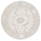 preview thumbnail 15 of 34, SAFAVIEH Hand-Tufted Ebony Zhanat Modern & Contemporary Wool Rug 6' Round - Ivory/Blue - Round