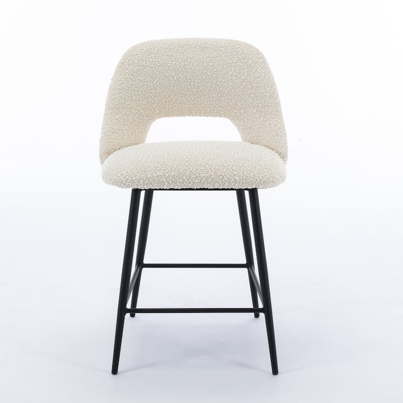 Reed Counter Height Stools (Set of 2) - White