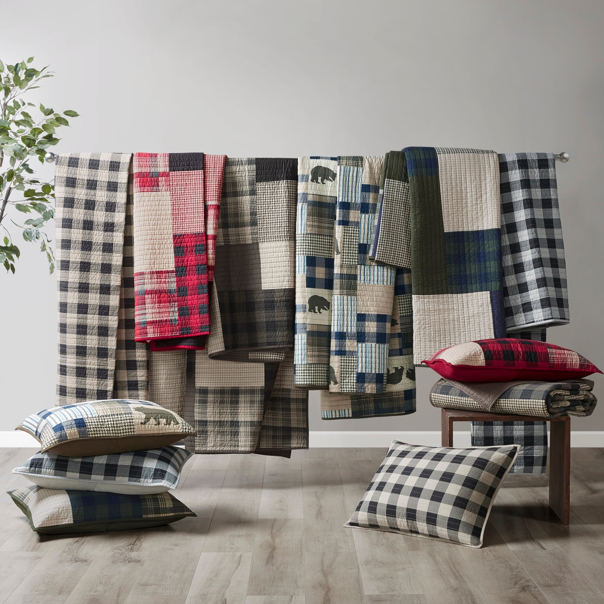 Woolrich buffalo check blanket deals