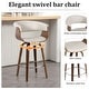 preview thumbnail 155 of 186, 26"/29" Faux Leather Swivel Bar Stools, Wood Counter Stool