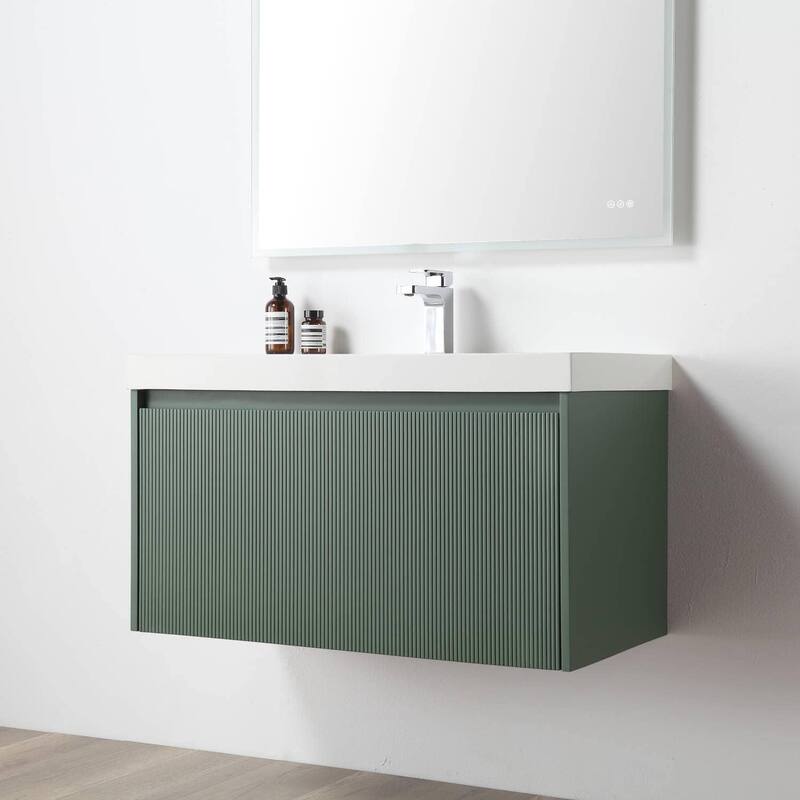 Blossom Positano 36" Floating Vanity with Sink & Side Cabinet