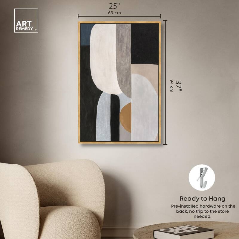 Interlocking Segments II Canvas by Art Remedy