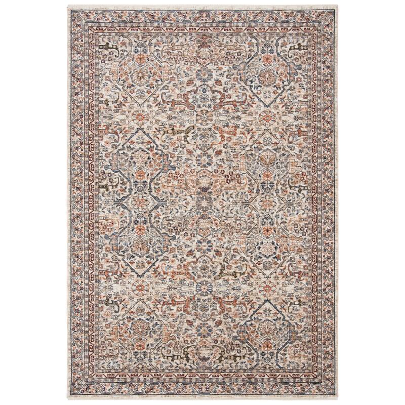 Lauren Ralph Lauren Belvoir Traditional Oriental Polyester Area Rug - 4' x 6' - Ivory
