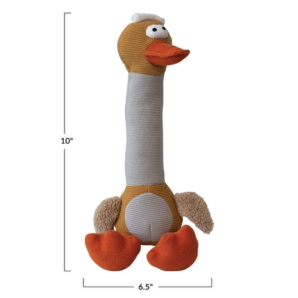 Plush Fabric Duck - 10.0"L x 6.5"W x 25.0"H