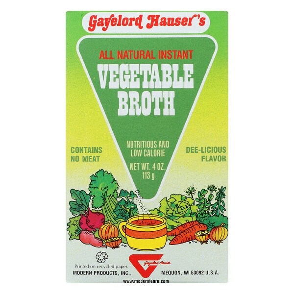 Modern Products Hauser Vegetable Broth - 4 oz - 4 Pack