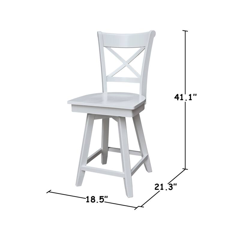 Charlotte Counter Height Stool with 24 in. H Swivel Seat