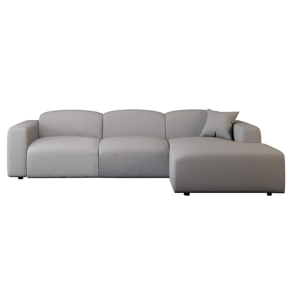 Whisper Upholstered Conversation Set with Modular Chairs, Attachable Arms and Ottoman Living Room Sectional Set