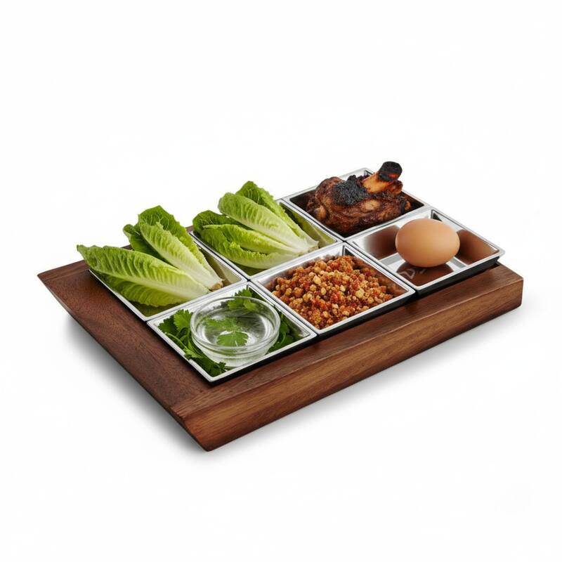 Nambe Holiday Collection Geo Seder Plate