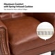 preview thumbnail 36 of 48, Gerhard Genuine Leather Armchair with Nailhead Trims and Removable Cushion Set of 2 by HULALA HOME