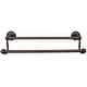 preview thumbnail 3 of 3, Top Knobs Edwardian Bath 24 Inch Double Towel Bar Ribbon Backplate Oil Rubbed Bronze