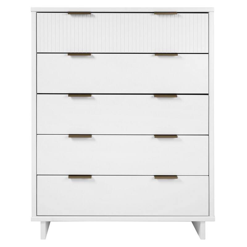 Manhattan Comfort Granville 45.27" Modern Tall 5 Drawer Dresser