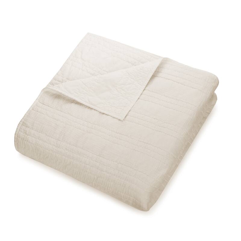 1977 Dry Goods Atmosphere Quilt, Ivory