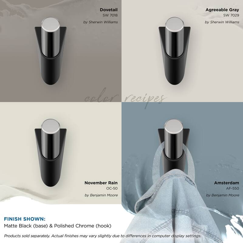 Amerock Acclivity Single Prong Decorative Wall Hook