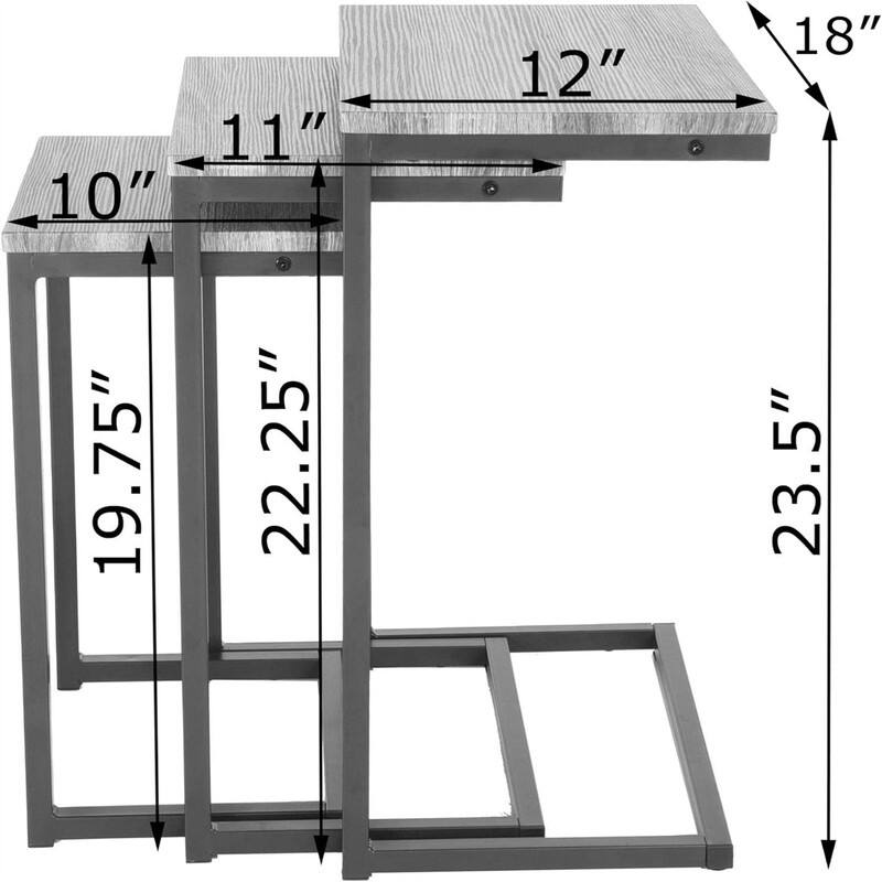End Tables Set of 3 12"D x 18"W x 23.5"H On Sale Bed Bath