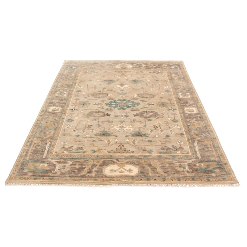 ECARPETGALLERY Hand-knotted Jules Serapi Taupe Wool Rug - 7'10 x 9'10