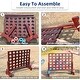 preview thumbnail 4 of 3, Giant Wooden 4 in A Row Game - Fun Indoor and Outdoor Board Game for Teens