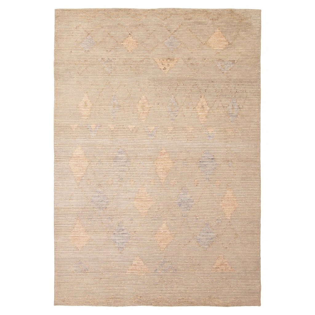 ECARPETGALLERY Hand-knotted Tangier Khaki Wool Rug - 5'1 x 7'10