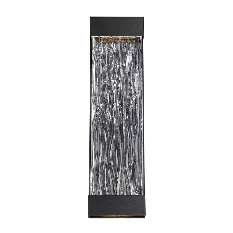 Fathom 16in LED Indoor or Outdoor Wall Light 3000K in Black