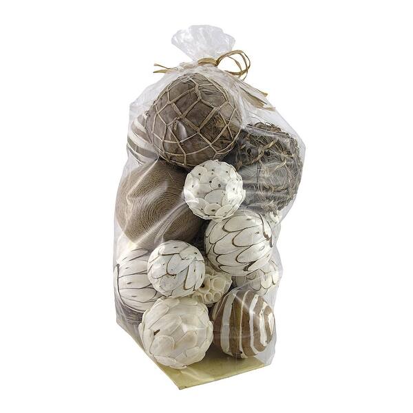 Shop Assorted Natural Decorative Balls Vase Filler 23 Count