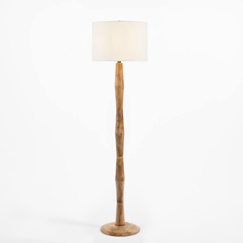 SAFAVIEH Lighting Madhu 60-inch Floor Lamp - 16" W x 16" D x 60" H - Natural - 16Wx16Dx62H