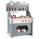preview thumbnail 20 of 18, Gymax Pretend Play Toy Kitchen Set w/Clock Stove Spice Rack Faucet &