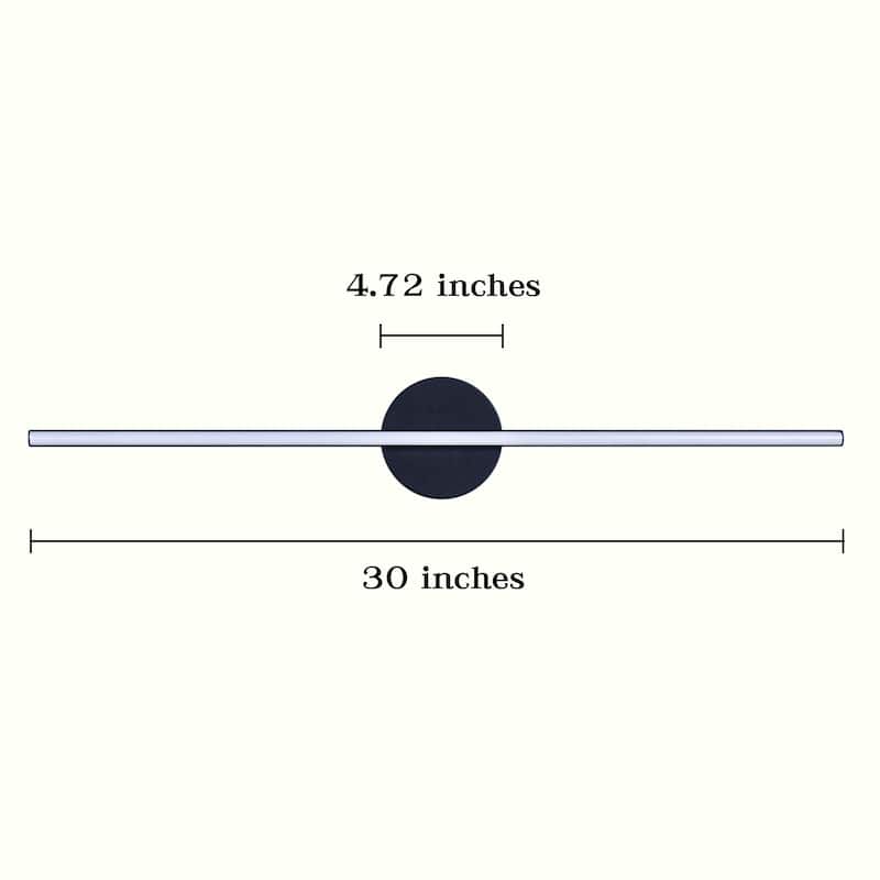 Integrated LED Minimalist Linear Vanity Light - 30 in.
