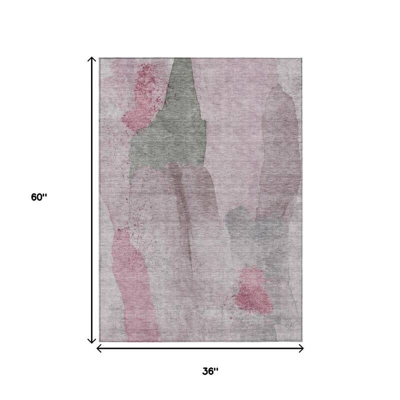 HomeRoots Abstract Transitional Rectangle Outdoor Rug