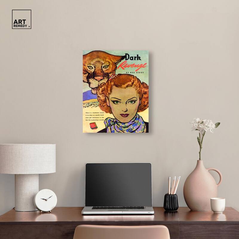 Dark Revenge Book 1939 Canvas by Art Remedy, Gallery Wrapped