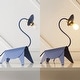 preview thumbnail 6 of 6, Alexia 16" Modern Industrial Iron Brachiosaurus LED Kids' Lamp, Blue by JONATHAN Y