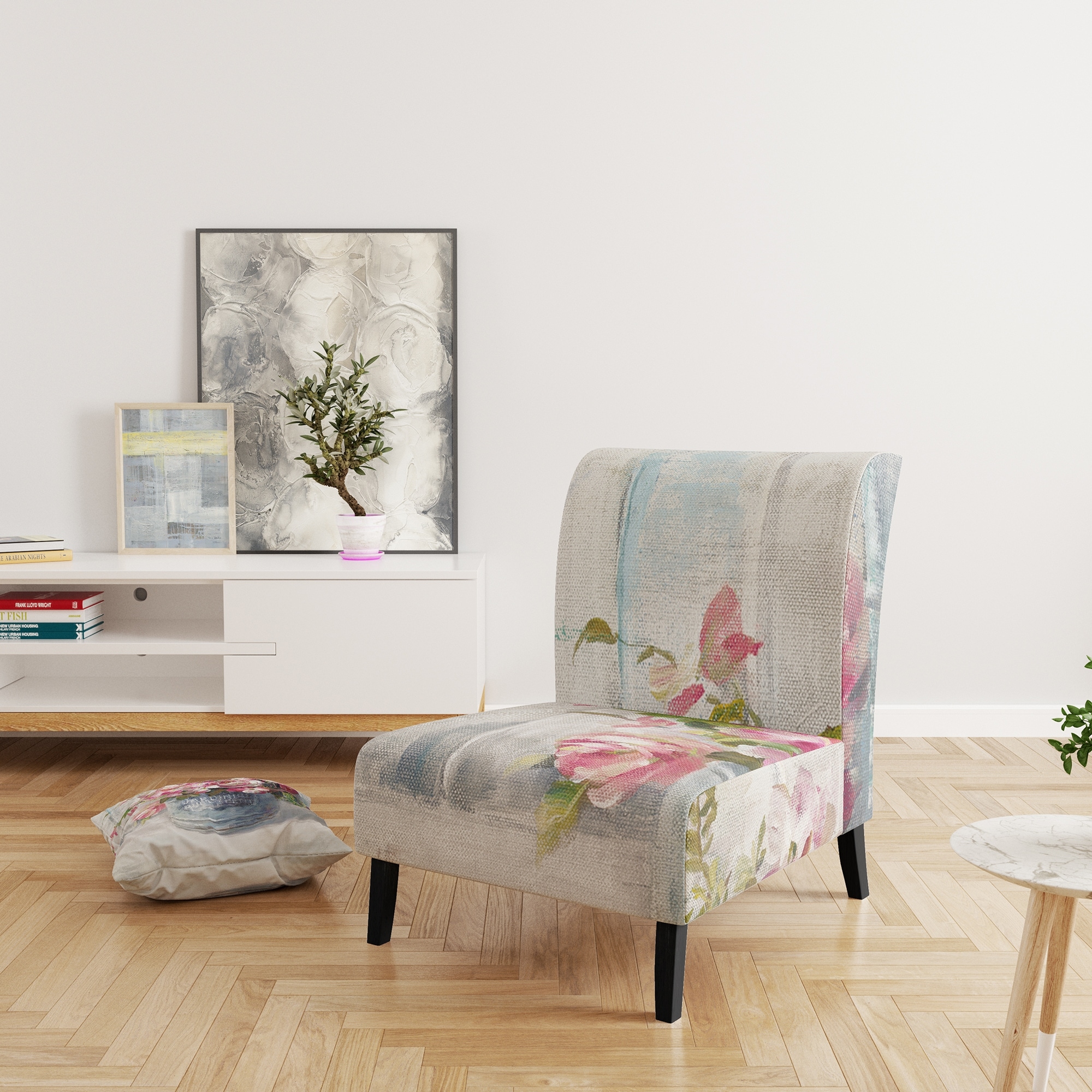 Designart "Maison Des Fleurs III" Upholstered Cabin & Lodge - Picture 11 of 14