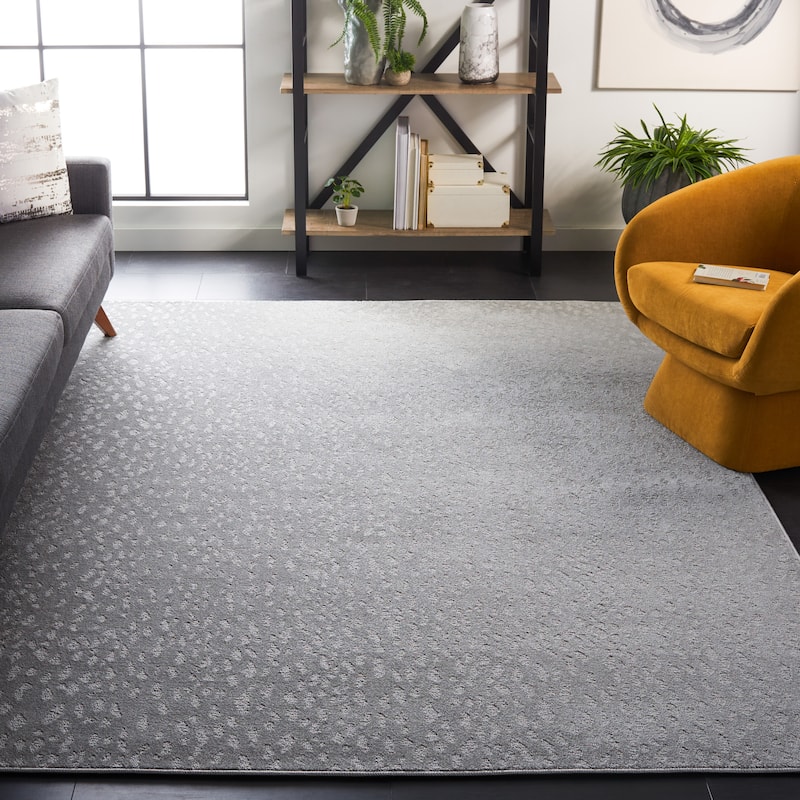 SAFAVIEH Plain and Solid Cena Rug - 5'3" x 7'6" - Grey