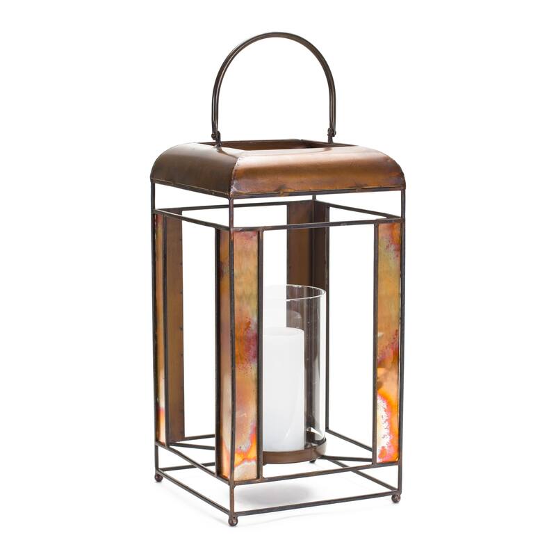 Metal Lantern - 9 x 9 x 17.25