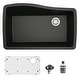 preview thumbnail 39 of 63, Karran Undermount Quartz Composite 33 in. Single Bowl Kitchen Sink with Accessories
