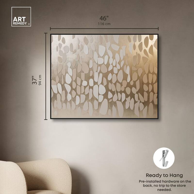 Glimmering Cascade Canvas by Art Remedy