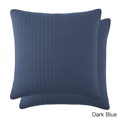 Beautiful Square Stitched Quilted Shams Covers (Set of 2) by Southshore Fine Linens