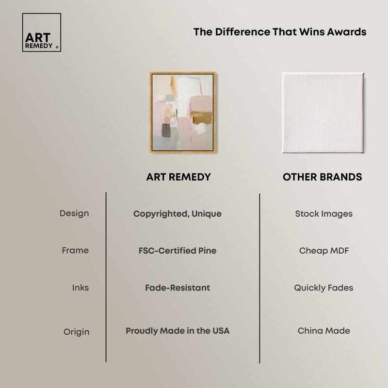 Apricot Cream I Canvas by Art Remedy