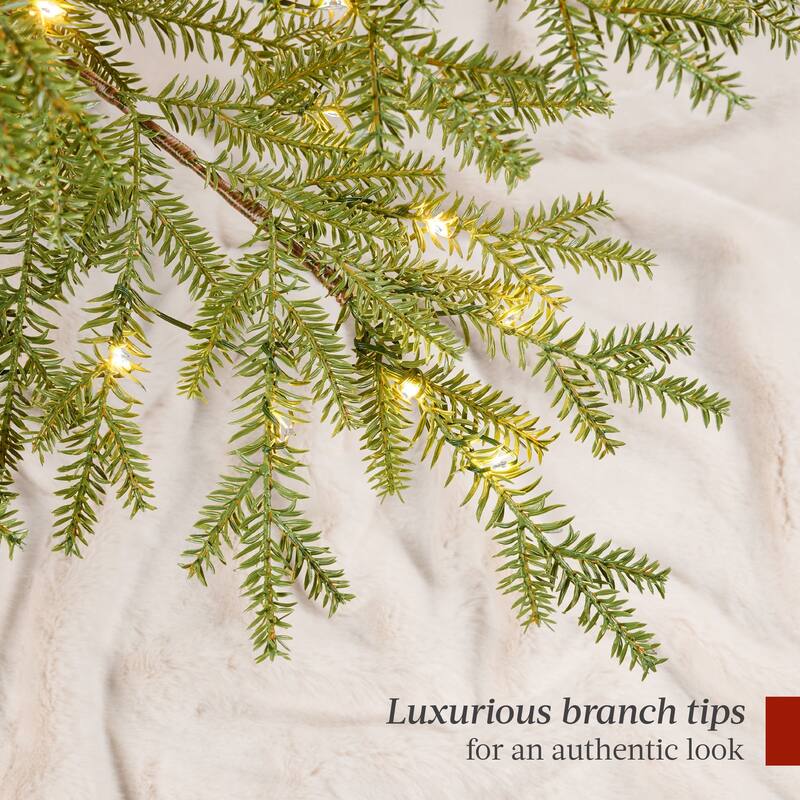 Pre-Lit Sparse Christmas Tree w/ 2-in-1 LED Lights