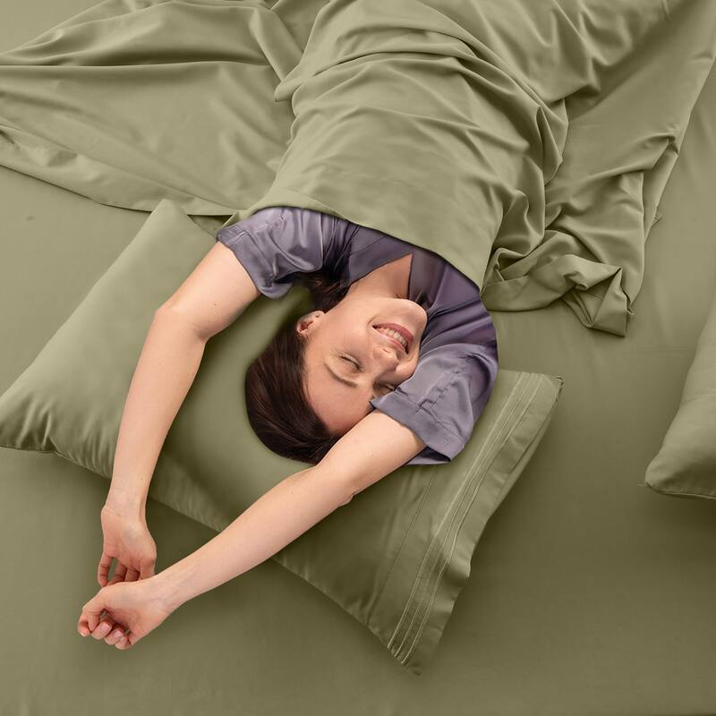 6 Piece Bed Sheet Set Deep Pocket Ultra Soft Microfiber Bedding Sheets
