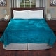 preview thumbnail 1 of 3, Fake Faux Fur Throw Blanket - Oversized Mink-Style 7.8lb Heavy Blanket by Windsor Home Aqua Blue