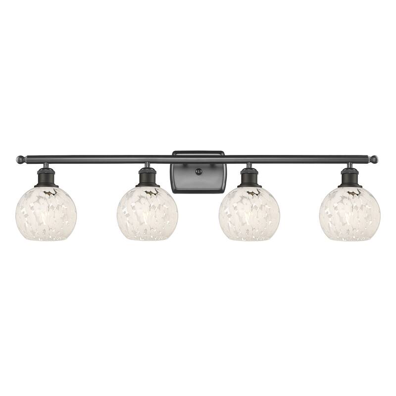 Innovations Lighting 516-4W-9-36-White Mouchette-Bathroom Vanity Light