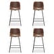 preview thumbnail 9 of 49, LUE BONA Modern Faux Leather Metal Frame Counter Height Bar Stools (Set of 4)