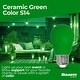 Bulbrite 25-Watt Equivalent Ceramic Green Color S14 Weatherproof ...