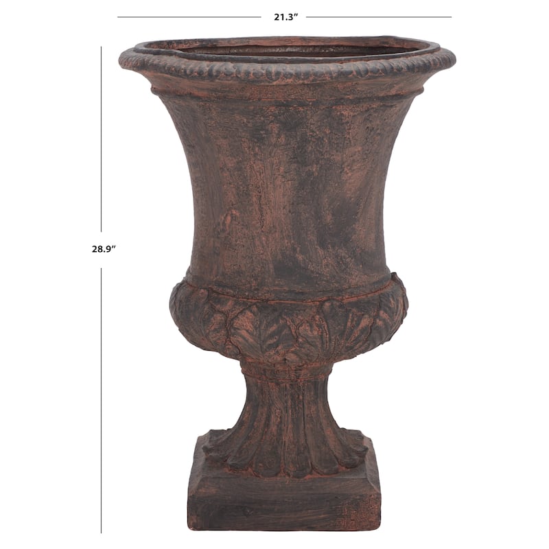 SAFAVIEH Outdoor Toprak Planter - 21" W x 21" D x 29" H - 21"W x 21"D x 29"H