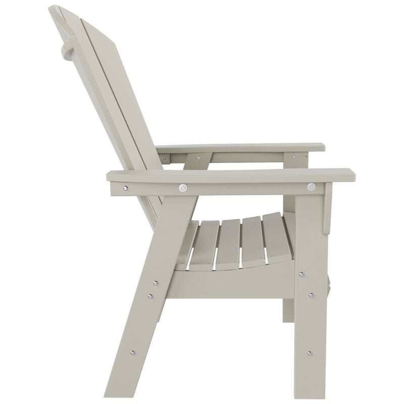 Polytrends Laguna Casual Upright Adirondack Chair (Set of 2)