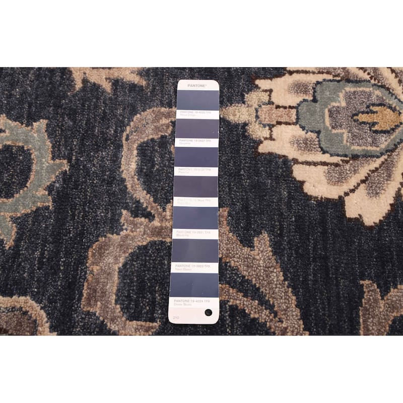 ECARPETGALLERY Hand-knotted Jamshidpour Dark Navy Wool Rug - 7'7 x 9'10