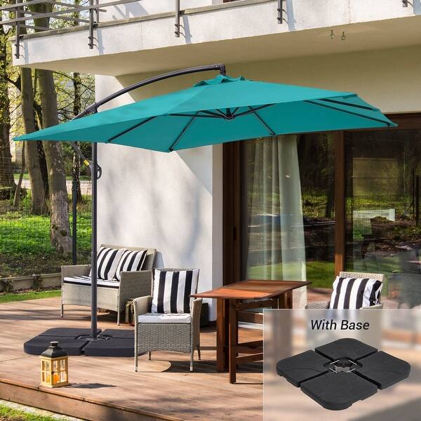 8'x8 square patio umbrella 8' x 8' Saville | Umbrellas creating an open and usable space underneath 8x8 Ft Square 8 rib