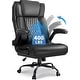 preview thumbnail 1 of 19, BOSSIN Executive Office Chair,Big and Tall Office Chair with Ergonomic,High Back,and Lumbar Support New Black