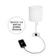 preview thumbnail 45 of 99, Porch & Den Custer Metal/ Fabric Lamp with Charging Outlet