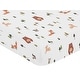 preview thumbnail 7 of 5, Sweet Jojo Designs Woodland Animals Boy, Girl, Unisex/Gender Neutral Fitted Mini Portable Crib Sheet - Sage Green Forest Friends
